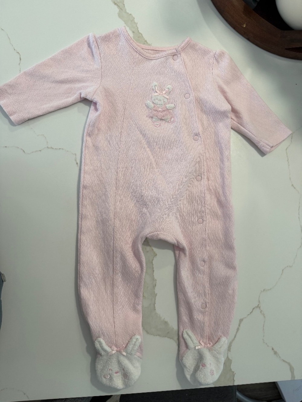 Little me baby girl Onesie  with footie
